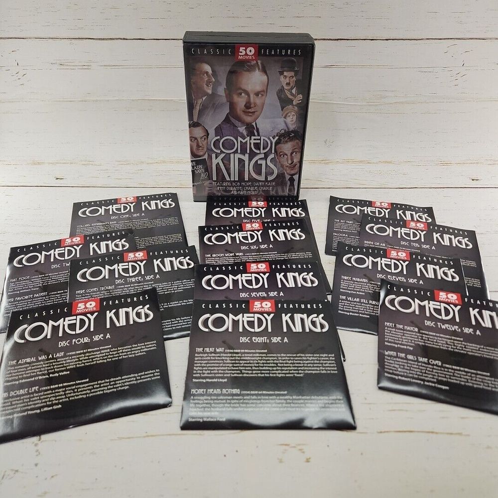 Comedy Kings 50 Movie Pack DVD Bob Hope Charlie Chaplin Danny Kaye Jimmy Durante